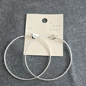 🆕️ A New Day Silver Hoop Earrings